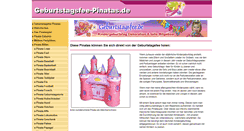 Desktop Screenshot of geburtstagsfee-pinatas.de
